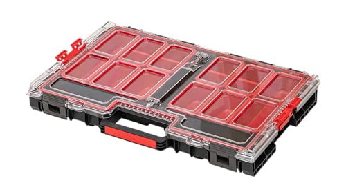 Qbrick System Werkzeugkoffer Werkzeugkasten Aufbewahrungsbox Sortierbox Leer Werkzeugkiste ONE Organizer L 2.0 Schwarz 531 x 379 x 77 mm von QBRICK SYSTEM