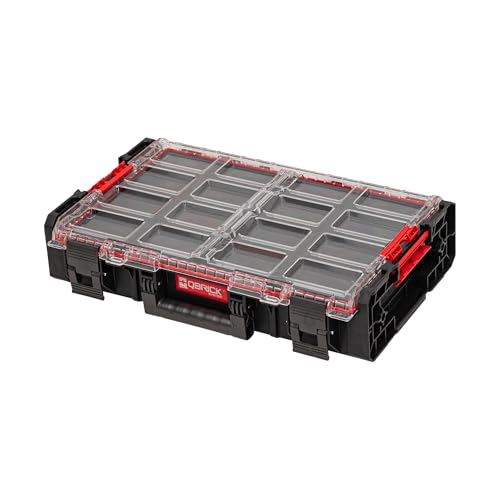 Qbrick System Werkzeugkoffer Werkzeugkasten Aufbewahrungsbox Sortierbox Leer Werkzeugkiste ONE Organizer XL 2.0 MFI Schwarz 582 x 387 x 131 mm von QBRICK SYSTEM