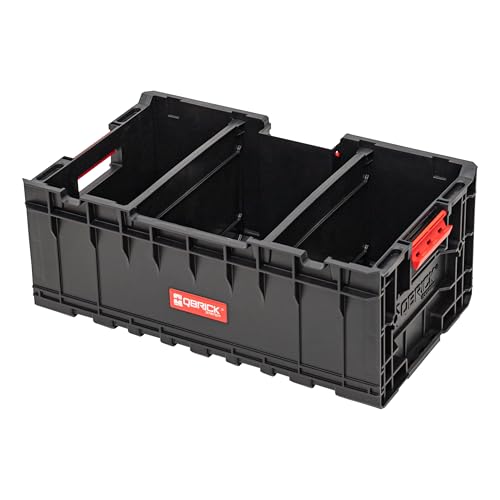 Qbrick System Werkzeugkoffer Werkzeugkasten Leer Werkzeugkiste Box Behälter ONE Box 2.0 Plus Schwarz 576 x 359 x 237 mm von QBRICK SYSTEM