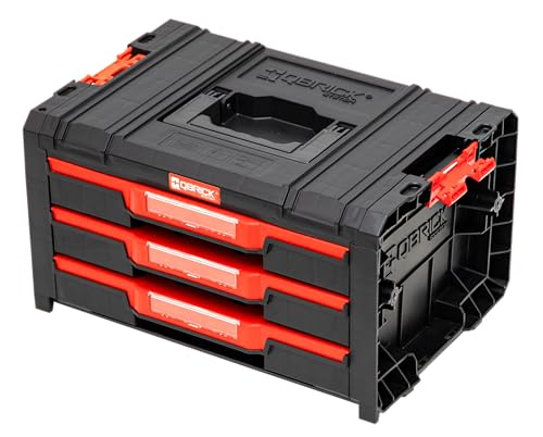 Qbrick System Werkzeugkoffer Werkzeugkasten Leer Werkzeugkiste PRO Drawer 3 Toolbox 2.0 Basic Schwarz Rot 450 x 310 x 244 mm Qbrick System Werkzeugkoffer Werkzeugkasten Leer Werkzeugkiste PRO Drawer 3 Toolbox 2.0 Basic Schwarz Rot 450 x 310 x 244 mm von QBRICK SYSTEM
