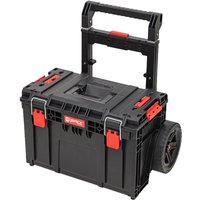 Qbrick System - prime Cart Trolley stapelbar 590 x 425 x 660 mm 37 l IP66 100 kg belastbar mit Doppelteleskopstiel aus Aluminium von QBRICK SYSTEM