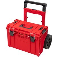 Prime Cart red ultra hd Custom stapelbar 590 x 425 x 660 mm 37 l IP66 100 kg belastbar mit Doppelteleskopstiel aus Aluminium - Qbrick System von QBRICK SYSTEM