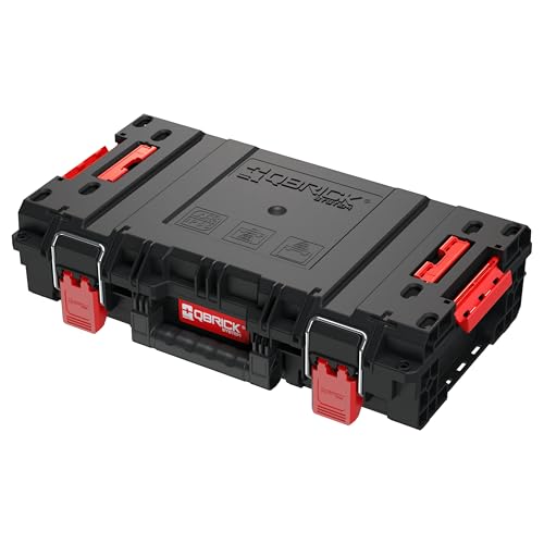 Qbrick System Werkzeugkoffer Prime Toolbox 150 Vario Black Werkzeugkasten mit 2 Organizer 2 große Behälter Robust IP66 Modular von QBRICK SYSTEM
