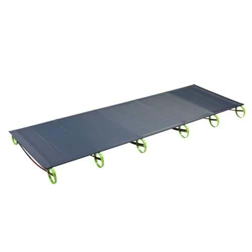 QBSHLHT Leicht zu montieren Grau-blaues Klappbett for den Außenbereich, einfach und leicht zu verwenden, ideal for Schlafen im Freien - Perfekt für kleine Räume(Green) von QBSHLHT