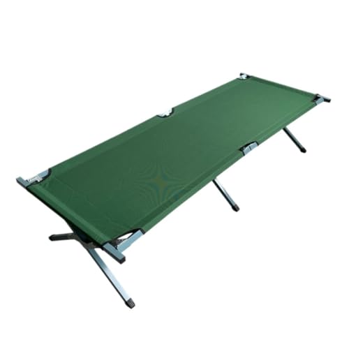 QBSHLHT Leicht zu montieren Grünes Klappbett for den Außenbereich, atmungsaktiv und tragbar, toller Helfer beim Camping - Perfekt für kleine Räume von QBSHLHT