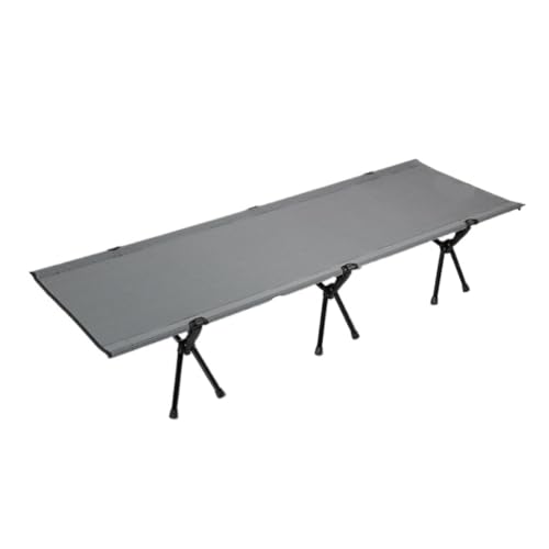 QBSHLHT Leicht zu montieren Schwarzes Klappbett for den Außenbereich, robust und bequem, der Neue Favorit for die Erholung im Freien - Perfekt für kleine Räume(Gray,A) von QBSHLHT