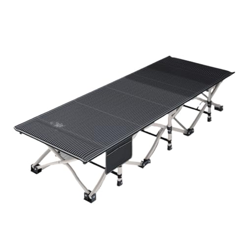 QBSHLHT Leicht zu montieren Schwarzes Klappbett for den Außenbereich, robust und praktisch, for mehrere Szenarien geeignet - Perfekt für kleine Räume von QBSHLHT