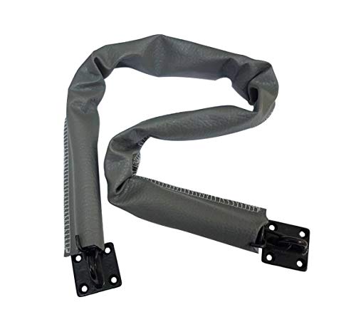 QCAA Extra schwere Sturm-Türkette, kariert, 81,3 cm Länge, solide Messinghalterung mattschwarz, 304 Edelstahlhaken, graue strukturierte Vinylabdeckung, 1 Packung, hergestellt in Taiwan QCAA Extra schwere Sturm-Türkette, kariert, 81,3 cm Länge, solide Messinghalterung mattschwarz, 304 Edelstahlhaken, graue strukturierte Vinylabdeckung, 1 Packung, hergestellt in Taiwan von QCAA