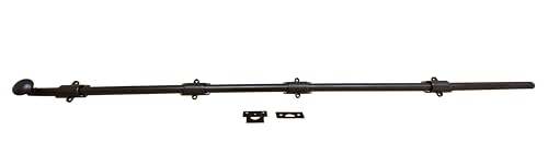 QCAA Niederländischer Türriegel aus massivem Messing, 91,4 cm, ölgeriebene Bronze, 1 Stück, hergestellt in Taiwan von QCAA