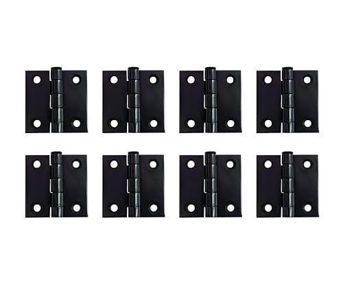 QCAA Quadratisches Türscharnier, schwer, geschlagen, lose Stift, 5,1 x 5,1 x 2,0 mm, schwarz, hergestellt in Taiwan, 8 Stück QCAA Quadratisches Türscharnier, schwer, geschlagen, lose Stift, 5,1 x 5,1 x 2,0 mm, schwarz, hergestellt in Taiwan, 8 Stück von QCAA