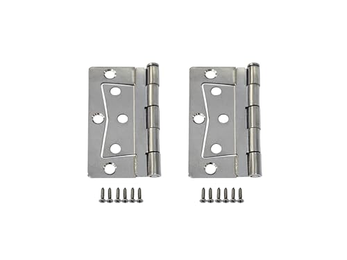 QCAA Schweres Schmetterlingsscharnier für Wohnmobil/Wohnmobil, 8,9 cm, abnehmbarer loser Stift, satiniertes Nickel, 12 Stück, hergestellt in Taiwan von QCAA