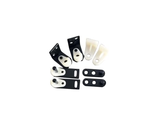 QCAA Swing & Stay Cafe Door Gravity Scharnier, Double Action für Saloon Bar Schwingtür, Mattschwarz, 1 Set (1 Set für 2 Café-Türen), hergestellt in Taiwan von QCAA