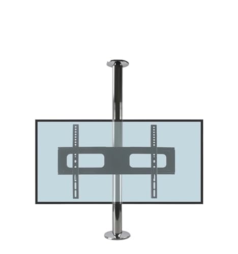 BG11 Verstellbarer TV-Ständer, drehbar for 23-65 Zoll LCD-TV-Ständer aus Edelstahl, Halterung for Trennwand, Höhenverstellung 86-114 cm von QCEJVNXZL