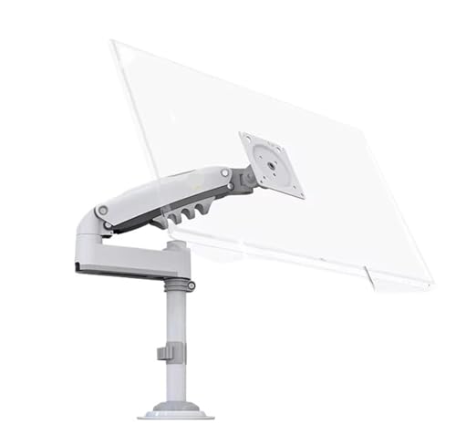 Tisch-TV-Ständer H100 22-35 Zoll Monitorhalterung Arm Gasfeder Vollbewegliche LCD-TV-Halterung 2-12 Kg Doppelarm-Klemmhalterung(2-9kg white) von QCEJVNXZL