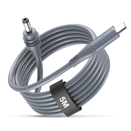 QCHMM Starlink Mini USB C zu DC Stromkabel, Starlink Mini-Kabel 5M, 100 W Eingang, Wasserdichtes, kompatibel mit 65 W+ Power Bank von QCHMM