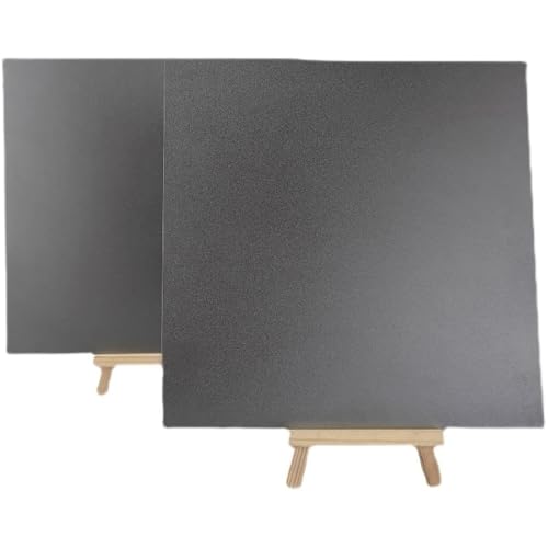 Anodierte Aluminiumplatte, 5052 Aluminium, sandgestrahltes Metallblech, mehrfarbig, 100 x 100 mm – 300 x 300 mm, 0,8 – 2 mm Dicke, 2 Stück(Grey,300x300x1.5mm) von QCKNKMGG