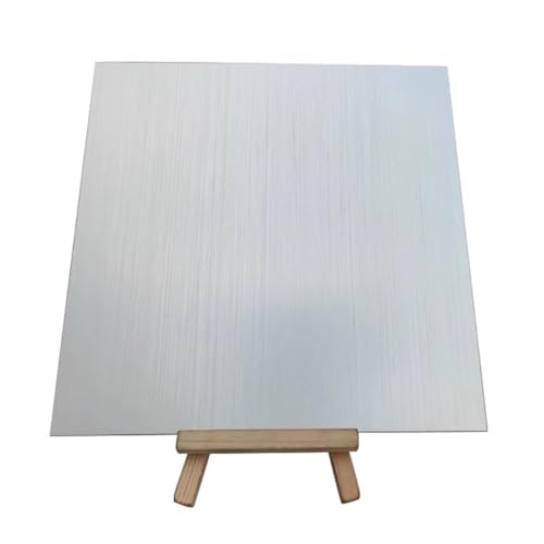 Anodierte Aluminiumplatte, Packung mit 3 gebürsteten, eloxierten Aluminiumplatten, 0,5–2,0 mm, Mehrzweckplatten, mehrfarbig, mehrere Größen(Silver,100x100x1mm) von QCKNKMGG