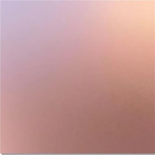 Anodierte Aluminiumplatte, Quadratische Platte aus Aluminium-Kupferlegierung, doppelseitig eloxiert, 100 x 100 mm, 0,5–1,0 mm, mehrfarbig(Rose Gold,1.0x100X100mm) von QCKNKMGG