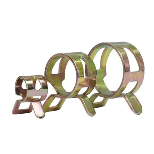 Federschlauchklemmen, Federclip-Schlauchklemme 4mm-46mm Metallic for Kraftstoffwasser(18mm 10pcs) von QCKNKMGG