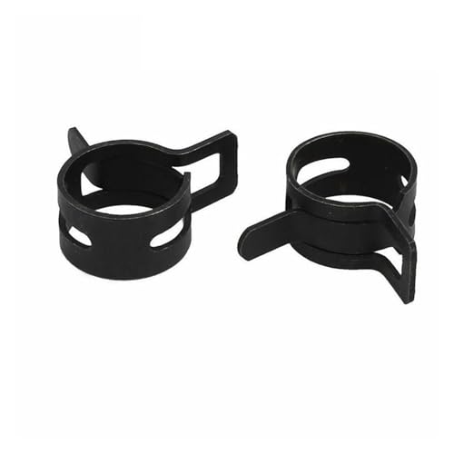 Federschlauchklemmen, Schlauchschellen Federclips for Kraftstoff-Wasser-Luft-Rohre Schwarz Mehrere Größen 10 Stück(14mm) von QCKNKMGG