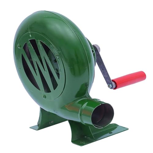 Popcorn Ventilator, Manueller BBQ-Schmiede-Luftgebläse mit Handkurbel for Camping-Picknick im Freien – 80 W – 350 W(80W) von QCKNKMGG
