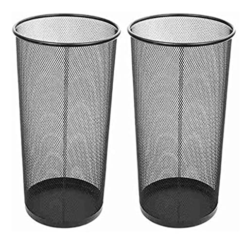 QCKNKMGG Der Regenschirm, Pack of 2 Umbrella Stand for Umbrellas Canes Walking Sticks Black 27cm Diameter von QCKNKMGG