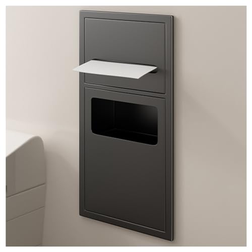 QCKNKMGG Edelstahl, Edelstahl Badezimmer Dusche Nische Multicolor Mehrere Größen(Black,60X28X13.5cm) von QCKNKMGG