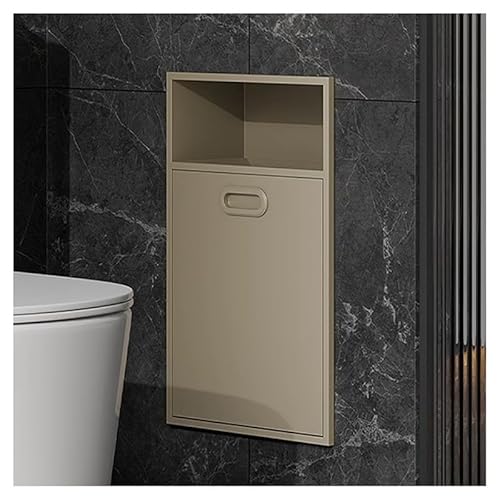 QCKNKMGG Edelstahl, Edelstahl-Einbauduschennische, Keine Fliesen, Doppellagiges Regal, Mehrfarbig, mehrere Größen(Beige,20x50x14cm) von QCKNKMGG