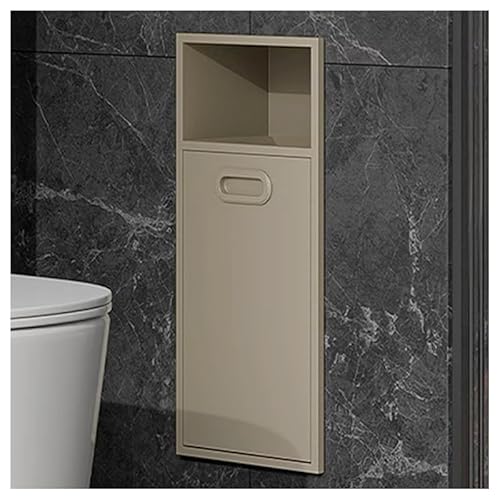 QCKNKMGG Edelstahl, Edelstahl-Einbauduschennische, Keine Fliesen, Doppellagiges Regal, Mehrfarbig, mehrere Größen(Beige,30x50x14cm) von QCKNKMGG