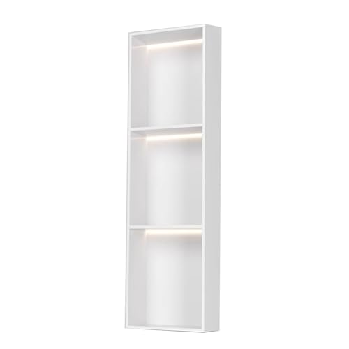 QCKNKMGG Edelstahl, Einbau-Duschnische aus Edelstahl for Badezimmer, Keine Fliesen erforderlich, Mehrfarbig, mehrere Größen(Cream,900x280x125mm) von QCKNKMGG