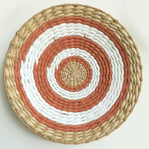 QCKNKMGG Meeresfrüchte, Handgewebte dekorative Tabletts aus Weidenrattan, Wandbehang, Zubehör in Mehreren Größen(B 35cm) von QCKNKMGG