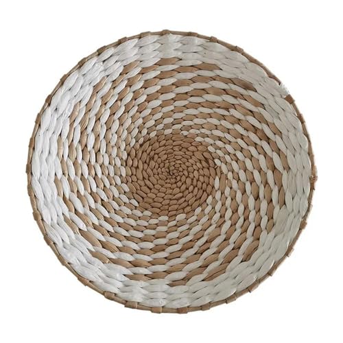 QCKNKMGG Meeresfrüchte, Handgewebte dekorative Tabletts aus Weidenrattan, Wandbehang, Zubehör in Mehreren Größen(D 25cm) von QCKNKMGG