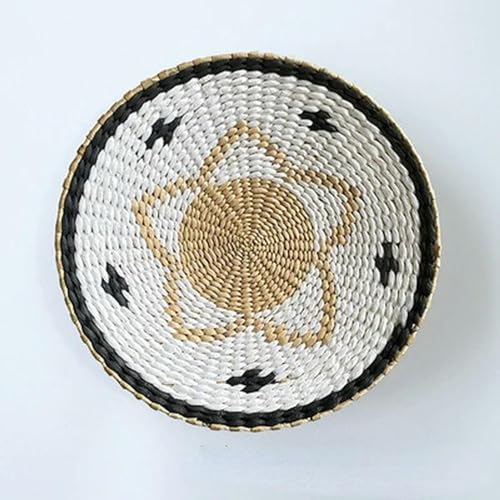 QCKNKMGG Meeresfrüchte, Stroh-Wandbehangplatte, Mehrfarbig, mehrere Größen(F,Diameter 30cm) von QCKNKMGG