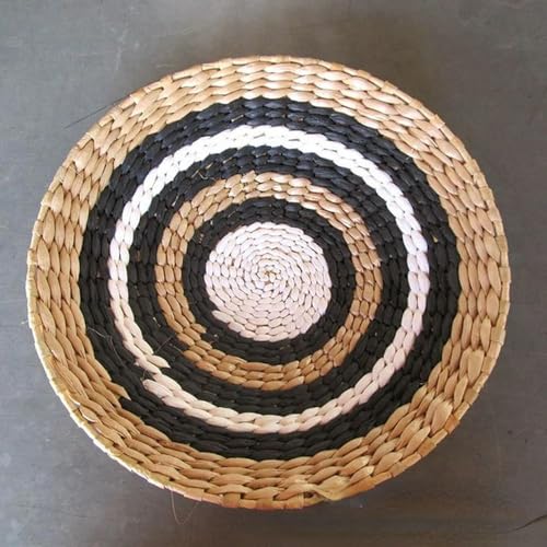 QCKNKMGG Meeresfrüchte, Stroh-Wandbehangplatte, Mehrfarbig, mehrere Größen(K,Diameter 25cm) von QCKNKMGG