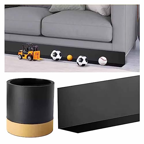 QCKNKMGG Möbel-Spielzeugblockierer, 3 m unter der Couch Spielzeug Blocker Pet Guard Möbel Barriere Multicolor 9,84 ft(Black) von QCKNKMGG