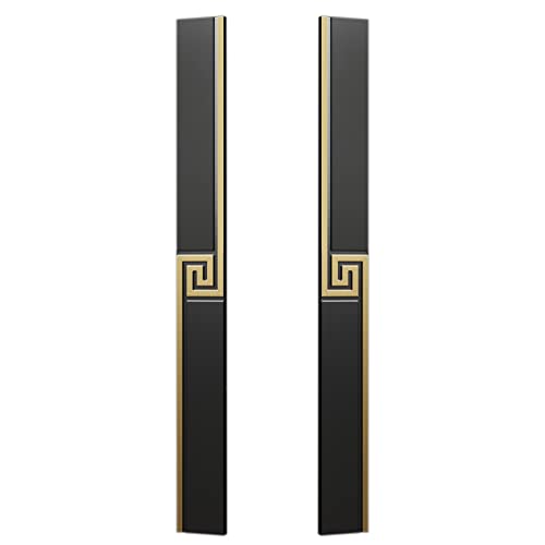 QCKNKMGG Push-Pull-Türgriff aus Edelstahl, Edelstahl Rechteck Doppelseitig Scheunentor Pull Griff Paar Multicolor 4 Größen(Black d,40Cm/16Inch) von QCKNKMGG