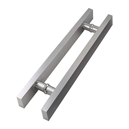 QCKNKMGG Push-Pull-Türgriff aus Edelstahl, Edelstahl-Türgriffe, 2er-Pack, silberfarben, mehrere Größen(600 * 400mm) von QCKNKMGG