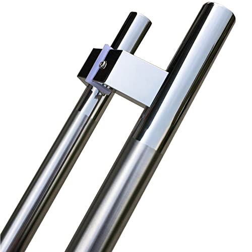 QCKNKMGG Push-Pull-Türgriff aus Edelstahl, Innen Außen Push Pull Türgriff Doppelseitig H Sdoor Pull Mehrere Größen(80Cm/31.4In) von QCKNKMGG