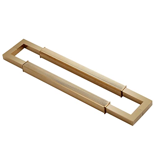 QCKNKMGG Push-Pull-Türgriff aus Edelstahl, Rechteckiger Türgriff aus Edelstahl, 2er-Pack, mehrfarbig, mehrere Größen(D,60Cm/24Inch) von QCKNKMGG