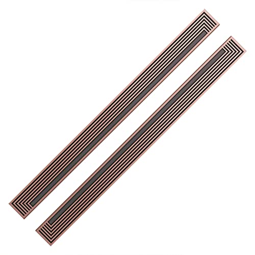 QCKNKMGG Push-Pull-Türgriff aus Edelstahl, Schiebeglas und Scheunentor zieht H-Form Aluminium-Pack von 2 Multicolor mehrere Größen(Red Copper,80Cm (32")) von QCKNKMGG