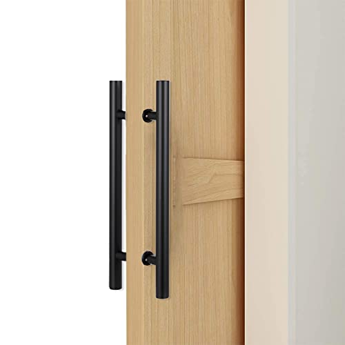 QCKNKMGG Push-Pull-Türgriff aus Edelstahl, Türgriff aus Metall for Drücken und Ziehen, 2er-Pack, mehrere Größen, mehrfarbig(Black,120Cm/47.2In) von QCKNKMGG