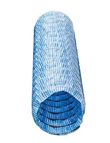 QCKNKMGG weich durchdringende Abwasserleitungen, Perforiertes, Flexibles Abflussrohr aus Vliesstoff, blau, 5,1 cm Durchmesser, mehrere Längen(39in) von QCKNKMGG