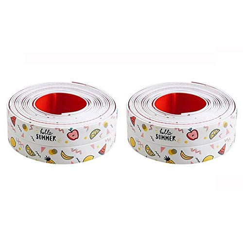 Selbstbefülltes Band, Selbstklebende wasserdichte Dichtungsstreifen for Küche und Bad, mehrfarbig, 2 Stück(#4) von QCKNKMGG