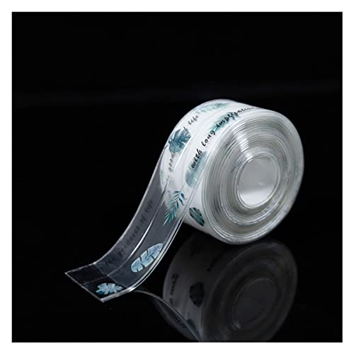 Selbstbefülltes Band, Selbstklebender, wasserdichter Dichtungsstreifen mit 90-Grad-Biegung for die Wand in Küche, Bad und Toilette(B) von QCKNKMGG