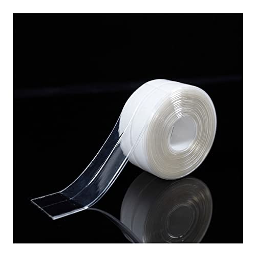 Selbstbefülltes Band, Selbstklebender, wasserdichter Dichtungsstreifen mit 90-Grad-Biegung for die Wand in Küche, Bad und Toilette(C) von QCKNKMGG