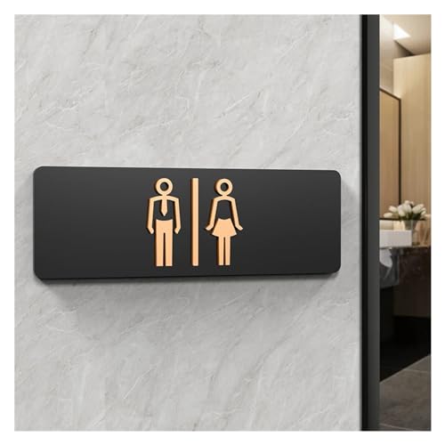 Selbstklebendes Toilettenzeichen, Toiletten-Wegweiser-Aufkleber for Männer und Frauen, mehrere Größen(3,30x10cm) von QCKNKMGG