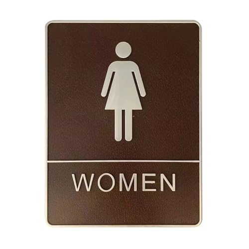 Selbstklebendes Toilettenzeichen, Toilettenaufkleber Schild 3 Stile(Women) von QCKNKMGG