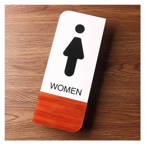 Selbstklebendes Toilettenzeichen, Toilettenschild-Aufkleber for Männer und Frauen, 10 x 24 cm(2) von QCKNKMGG