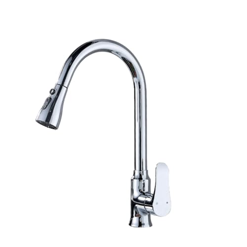 Waschbecken, Küchenspüle Wasserhahn Pull Out Copper Stream Spray Multicolor(Plating) von QCKNKMGG