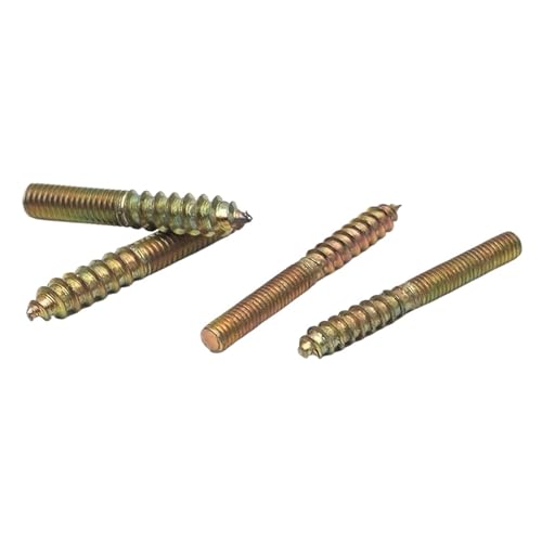Zwei-köpfige Schrauben, M4-M8 Doppelkopfschraube Stockschraube Holz auf Metall Selbstschneidende Möbelbefestigung(M5x40 20PCS) von QCKNKMGG